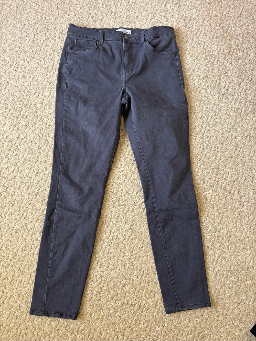 LOFT ponte pants, grey, size  4